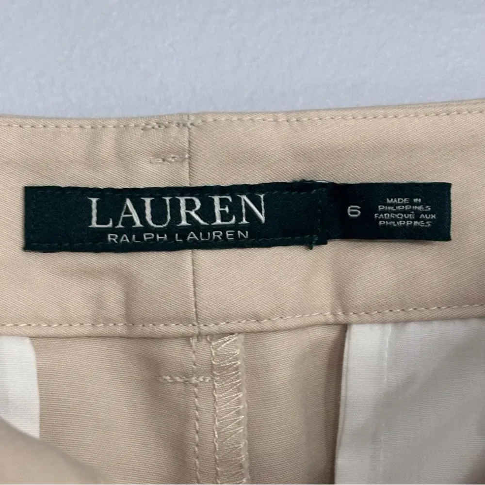 Lauren Ralph Lauren | Women’s Classic Tan Bermuda Chino 10” Casual Shorts Size 6